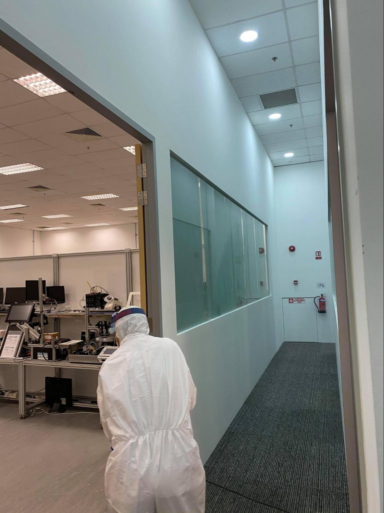 our staff performing office disinfection service singapore